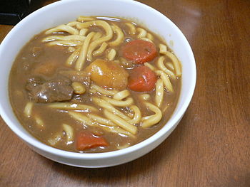 curry and japanese noodle
